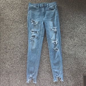american eagle super high rise jeans